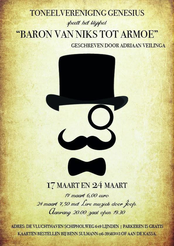 Poster Baron van niks tot armoe